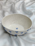 3D Blue Hearts Bowl