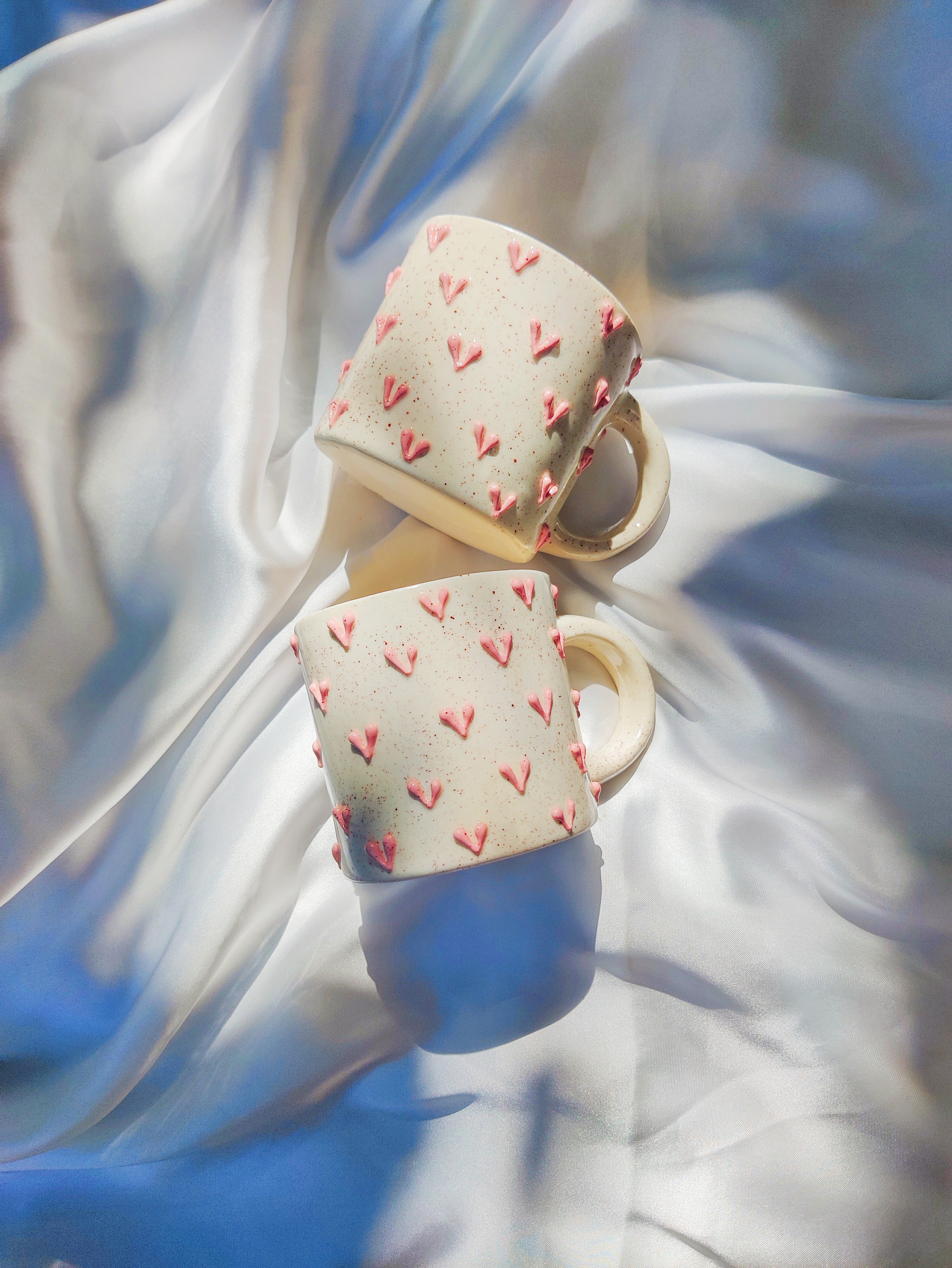 3D Pink Hearts Mug (V2)