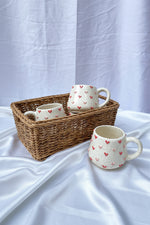 3D Pink & Red Hearts Mug