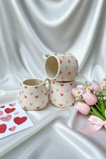 3D Pink & Red Hearts Mug