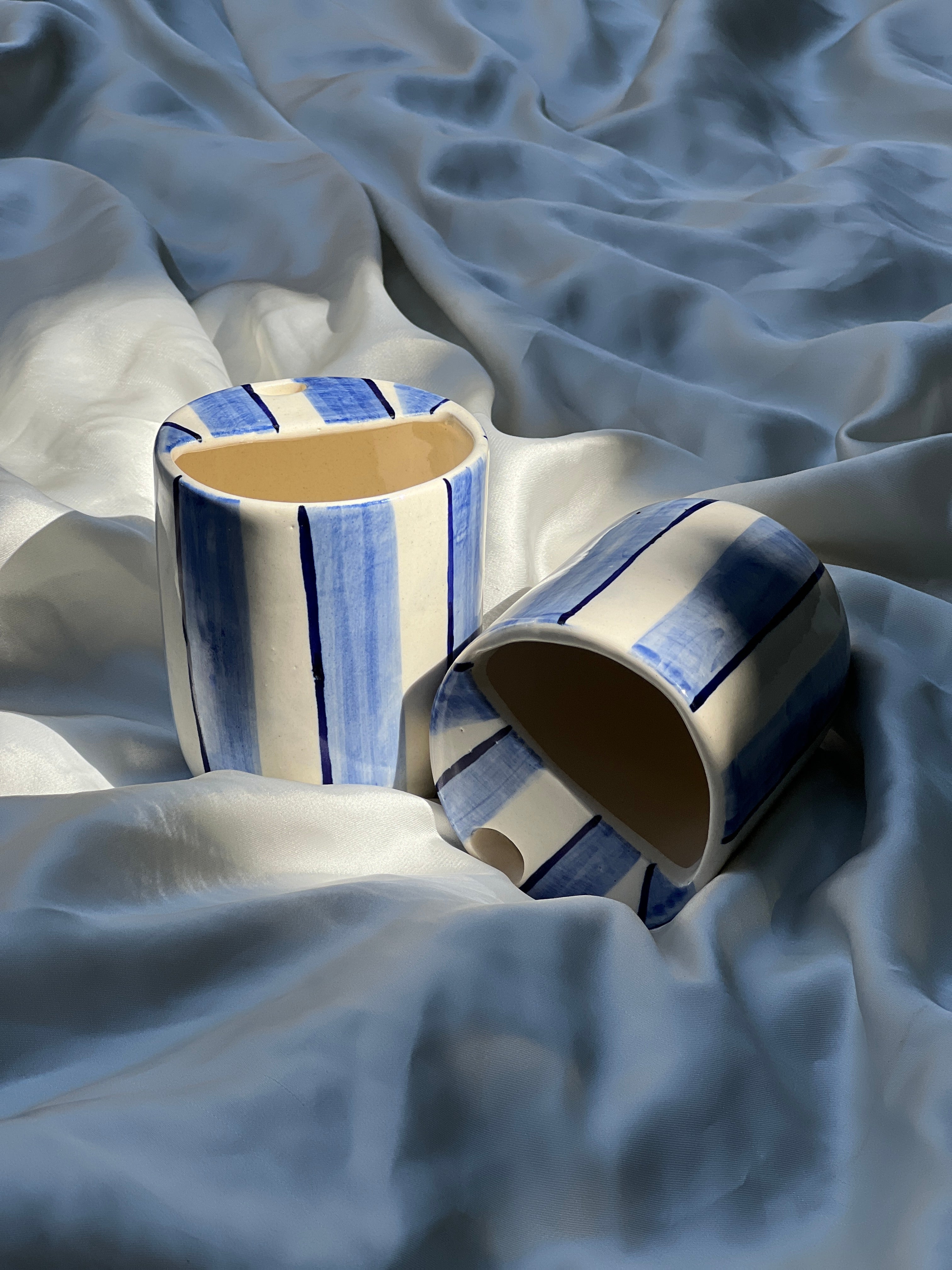 Blue Stripes Keeper Mug