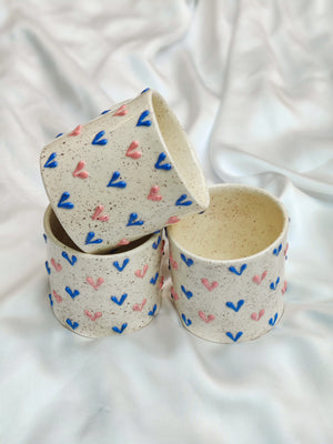 3D Pink & Blue Hearts Mug (V2)