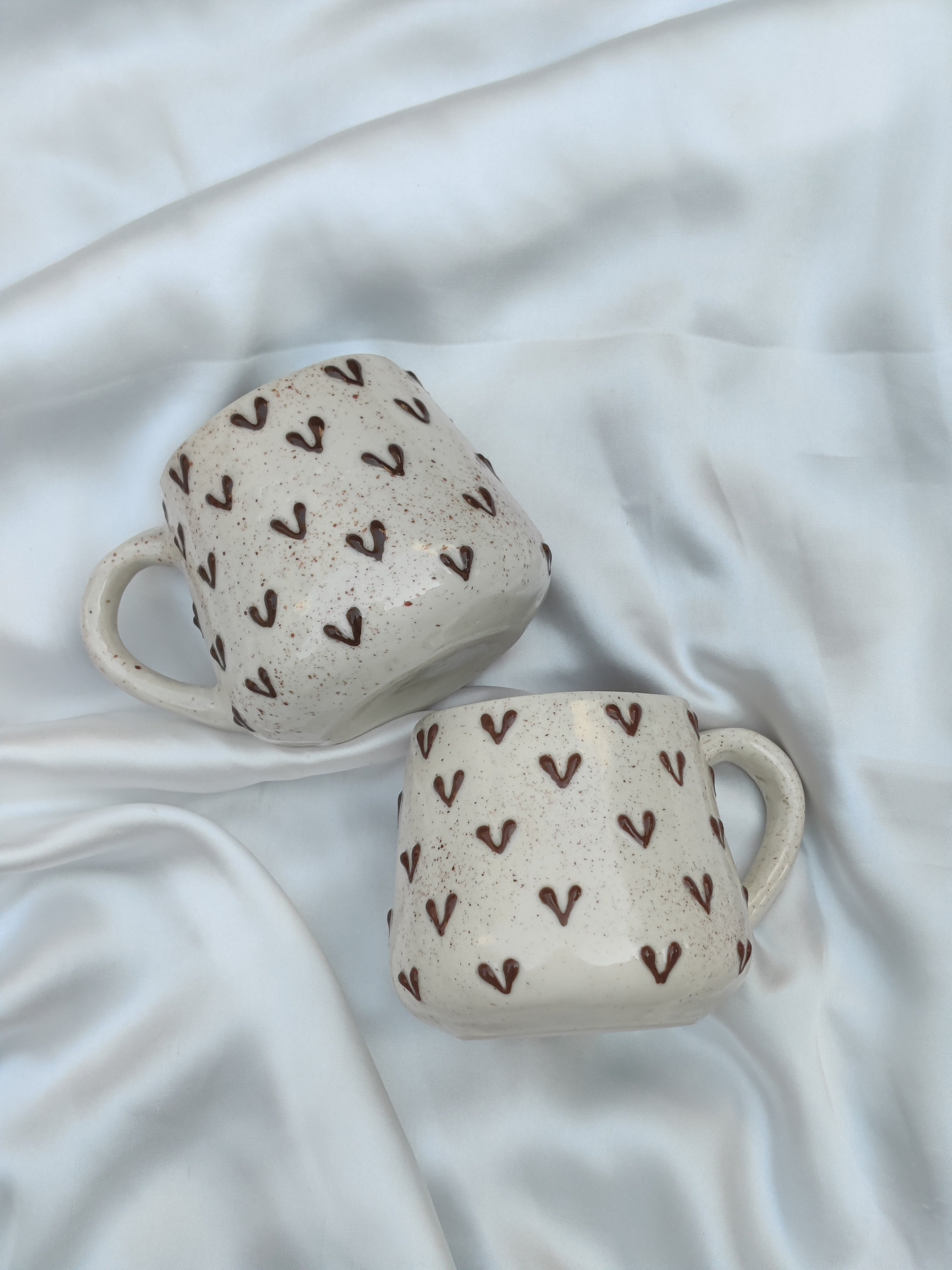 3D Brown Heart Mug