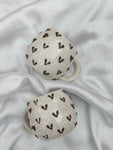 3D Brown Heart Mug (Round)