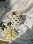 3D Blue Hearts Mug