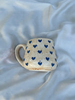 3D Blue Hearts Mug