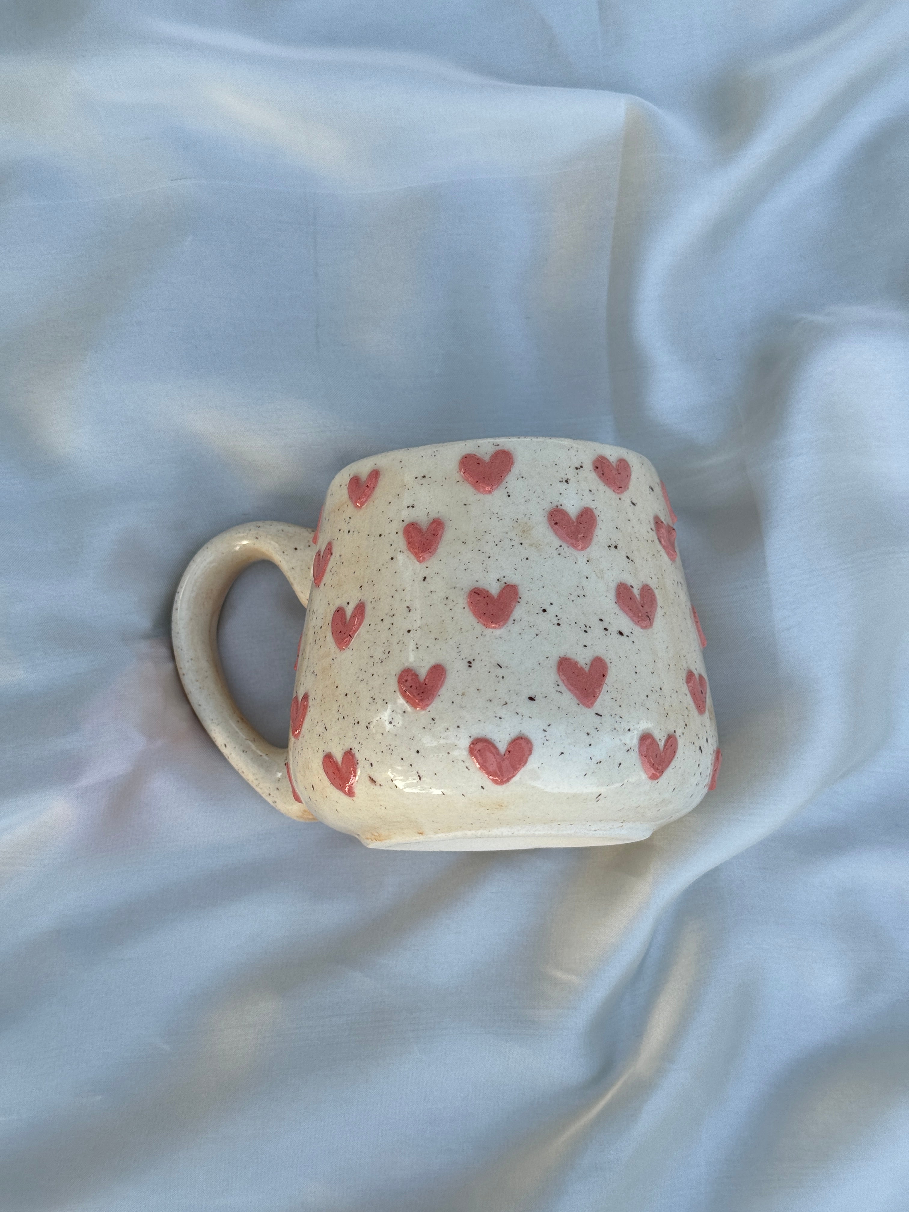 3D Pink Hearts Mug