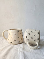 3D Black Hearts Mug