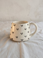 3D Black Hearts Mug