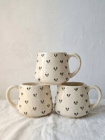 3D Black Hearts Mug