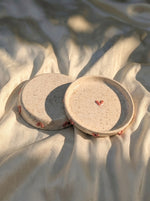 3D Pink Hearts Tea Coaster