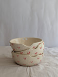 3D Bright Pink Heart Ramen Bowl