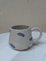 3D Blue Feather Mug