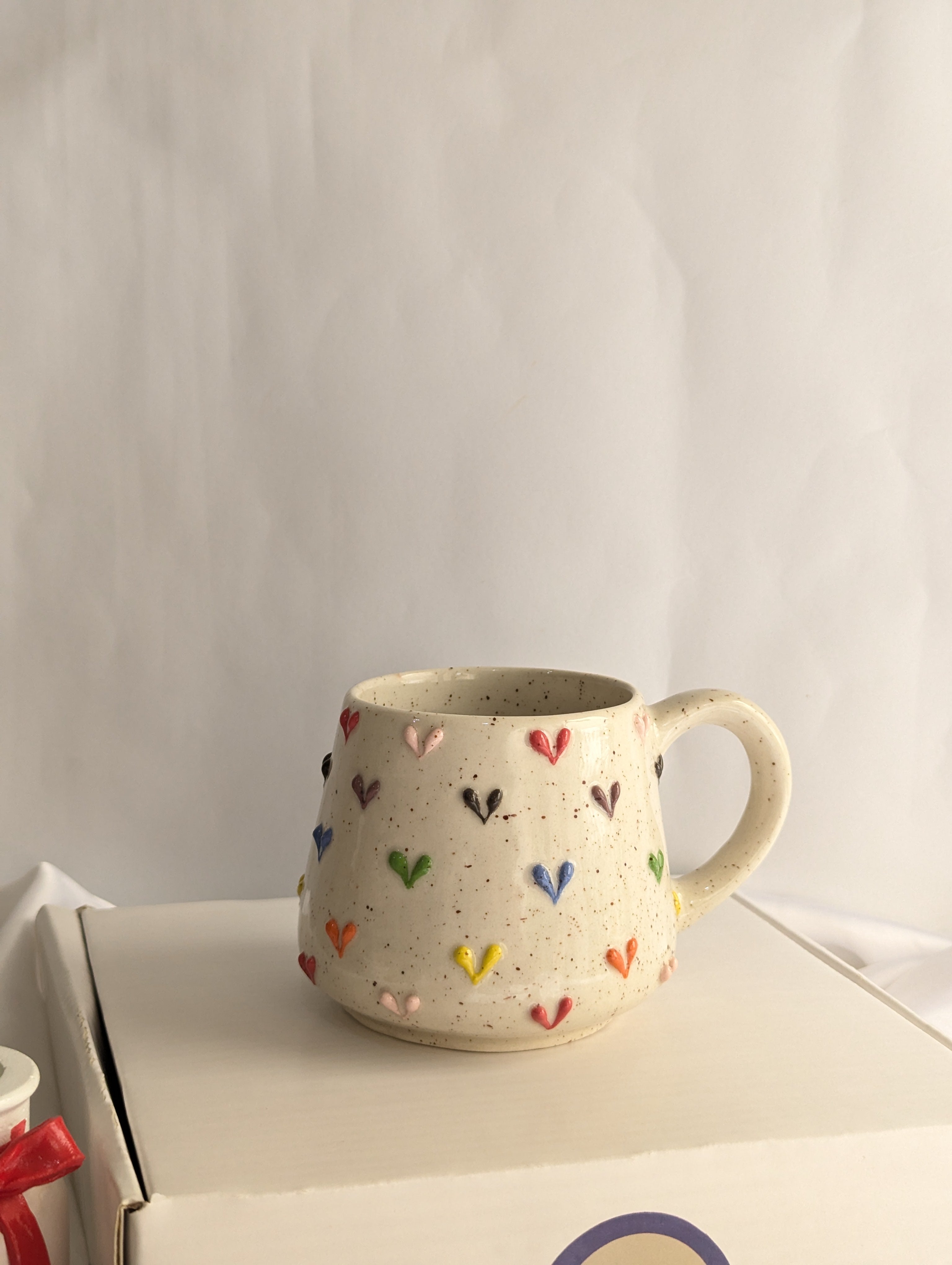 Colorful 3D Heart Mug