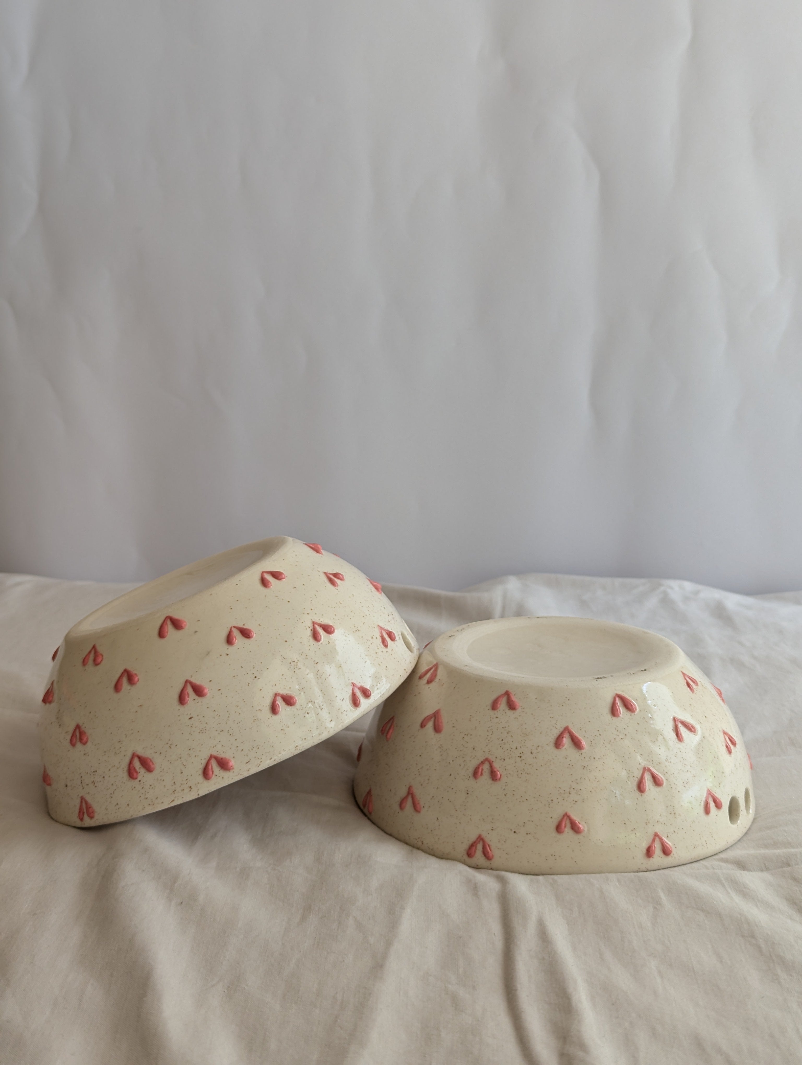 3D Bright Pink Heart Ramen Bowl