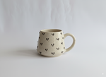 3D Black Hearts Mug