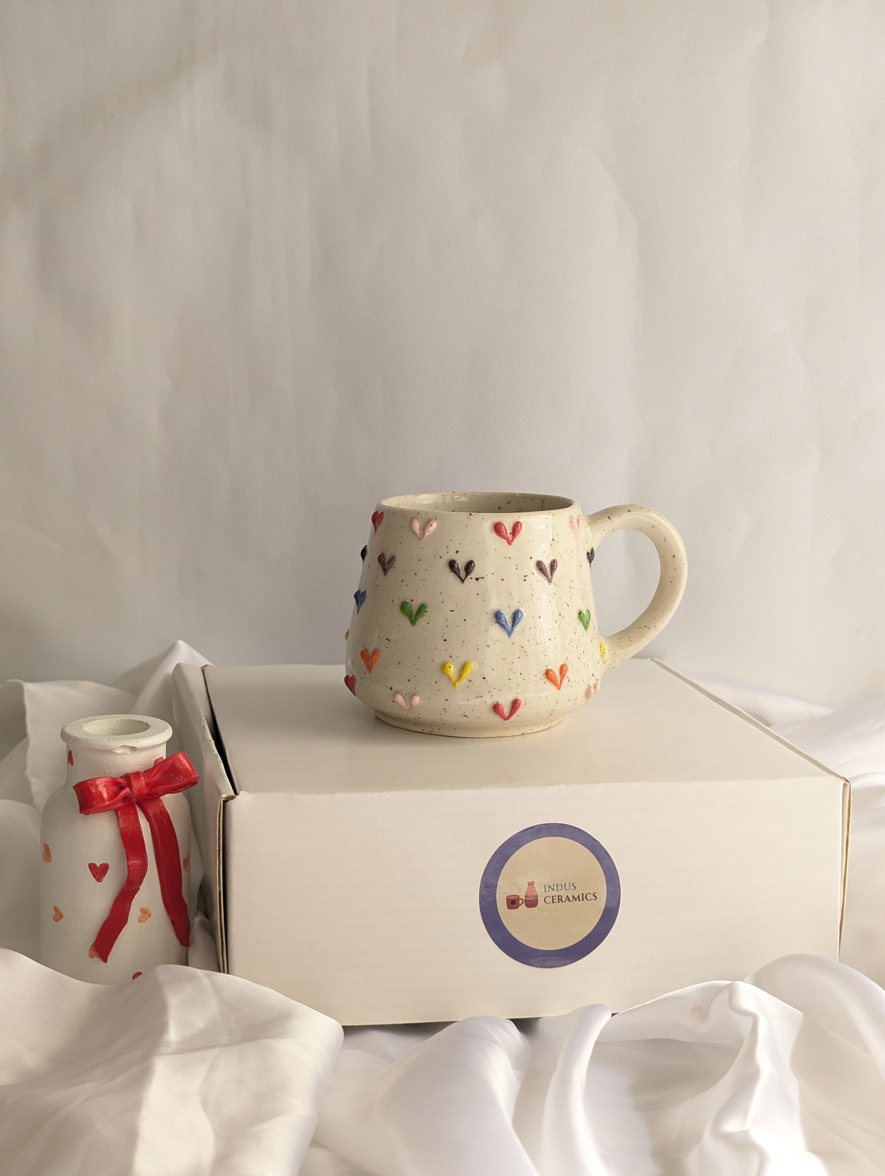 Colorful 3D Heart Mug