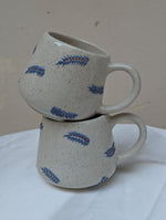 3D Blue Feather Mug