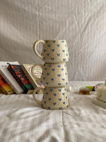 3D Blue Hearts Mug